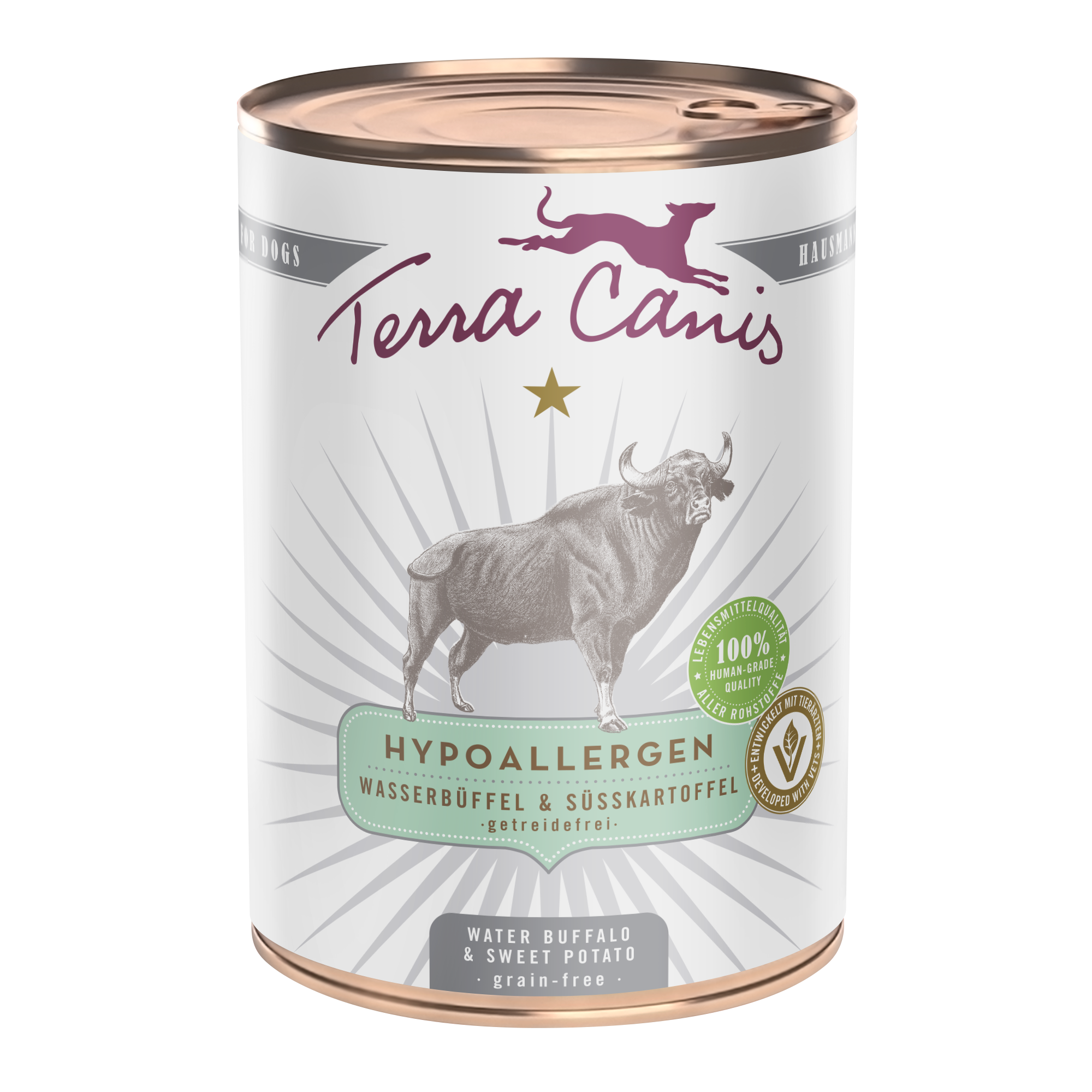 Wasserbüffel mit Süßkartoffel