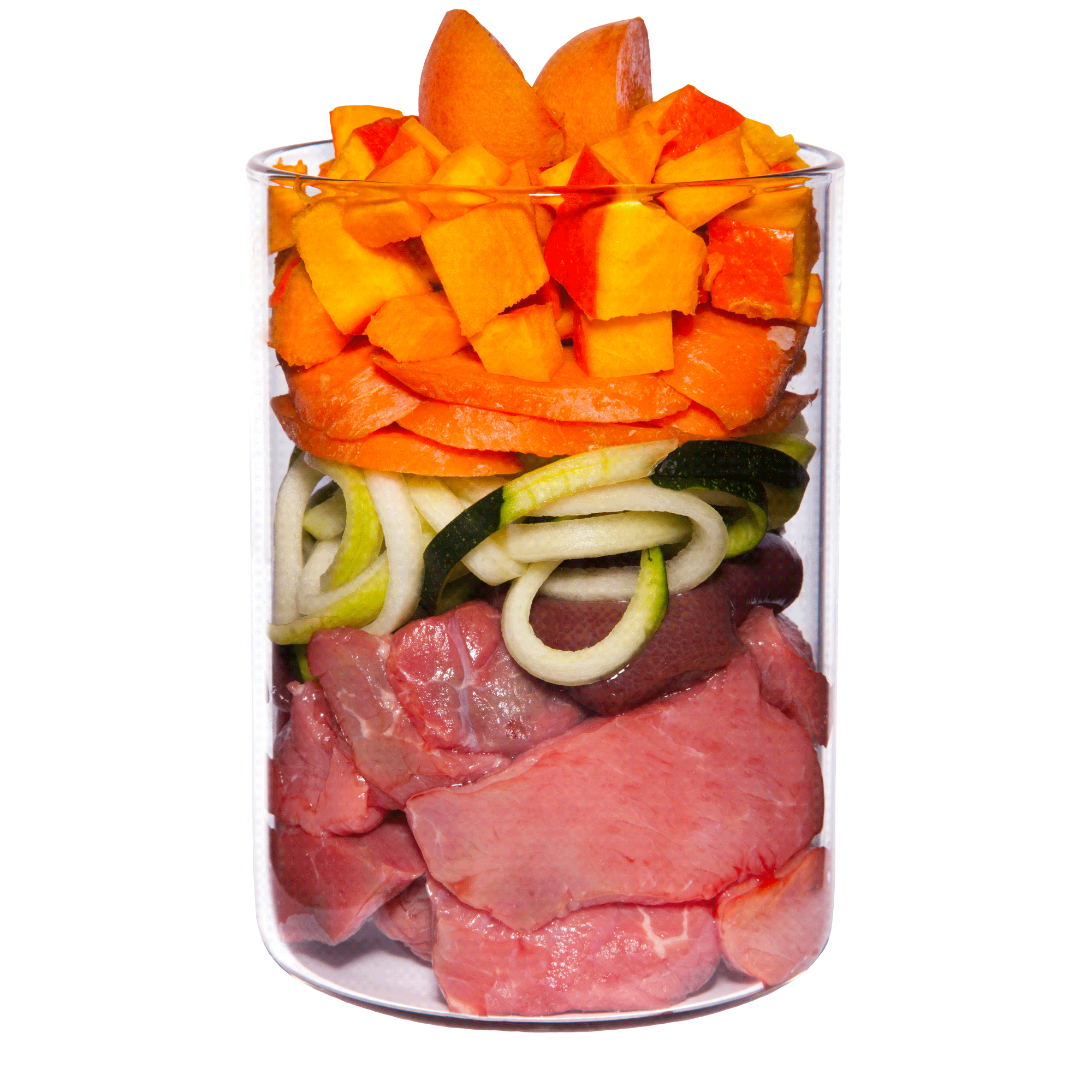 Kaninchen mit Zucchini, Aprikose und Bohnenkraut