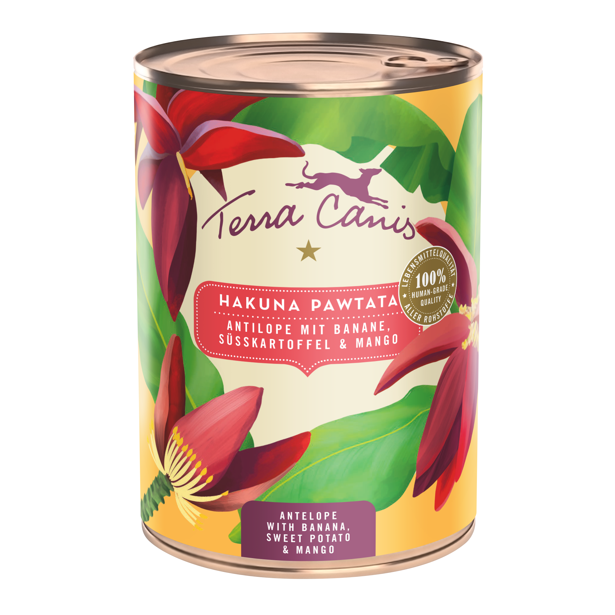 Hakuna Pawtata - Antilope mit Banane, Süßkartoffel und Mango