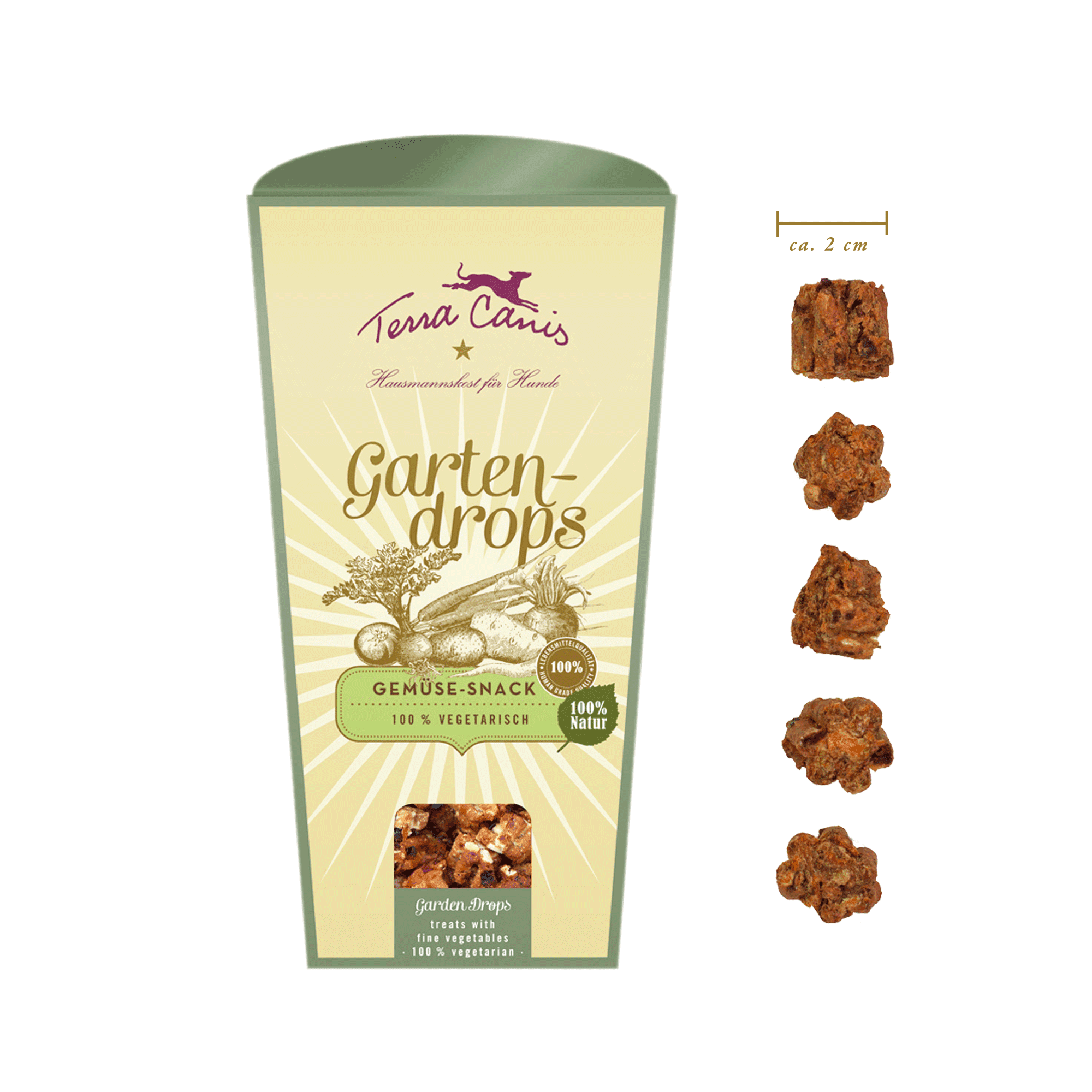 GARTENDROPS: vegetarische Hundekekse