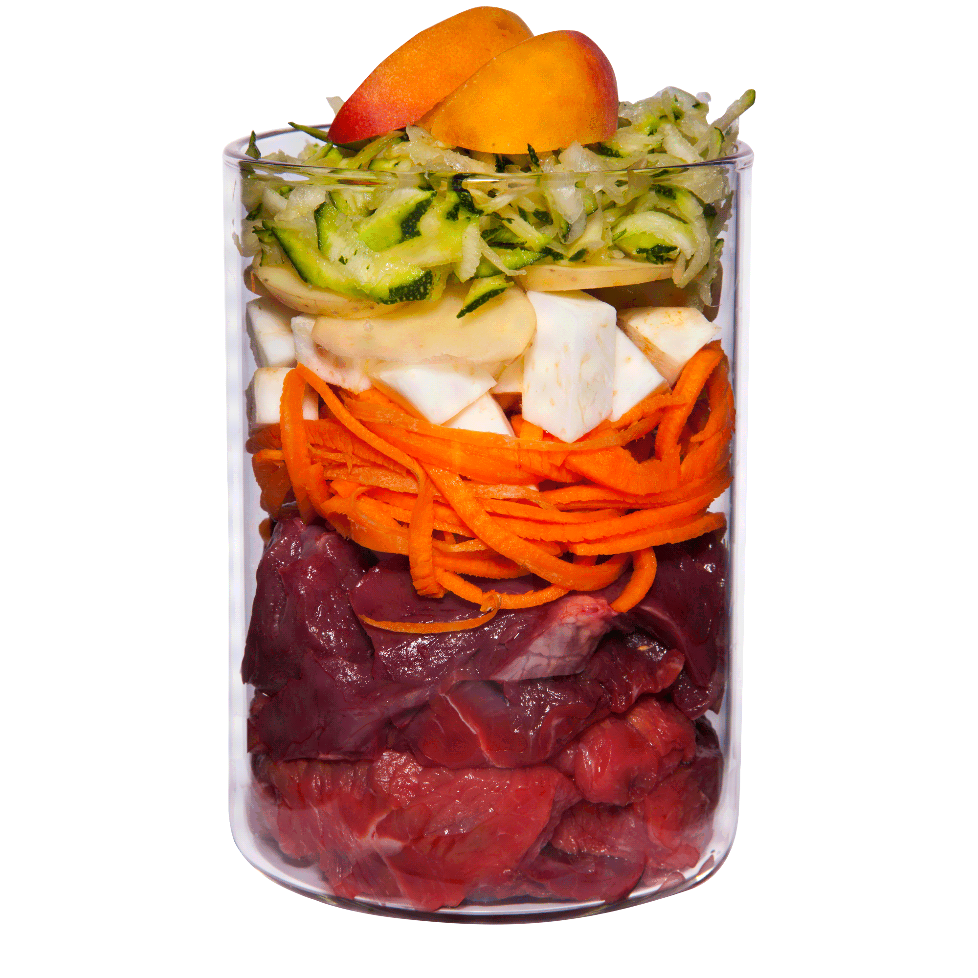 Rind mit Sellerie, Aprikose und Gesundheitskräutern