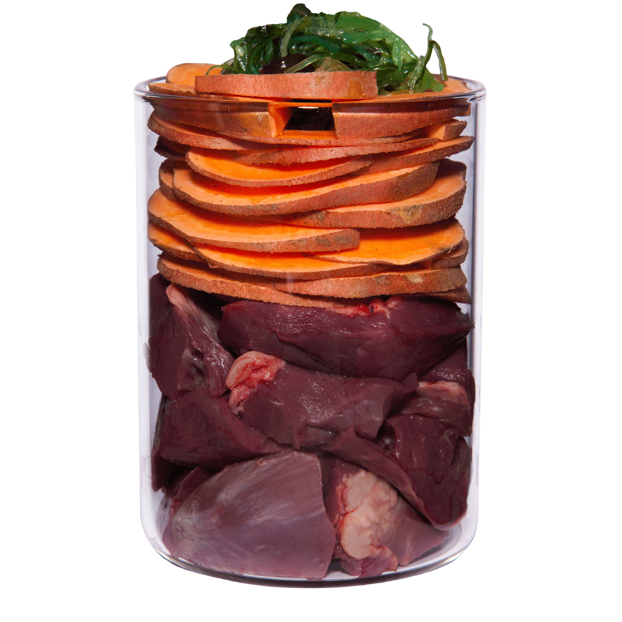 Wasserbüffel mit Süßkartoffel